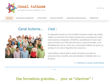 Tablet Screenshot of canalautisme.com